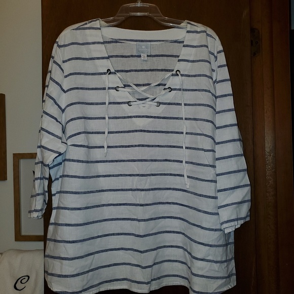 Dress Barn Tops - Dress Barn 3/4 Sleeve Shirt Dress Barn Tops - Dress Barn 3/4 Sleeve Shirt